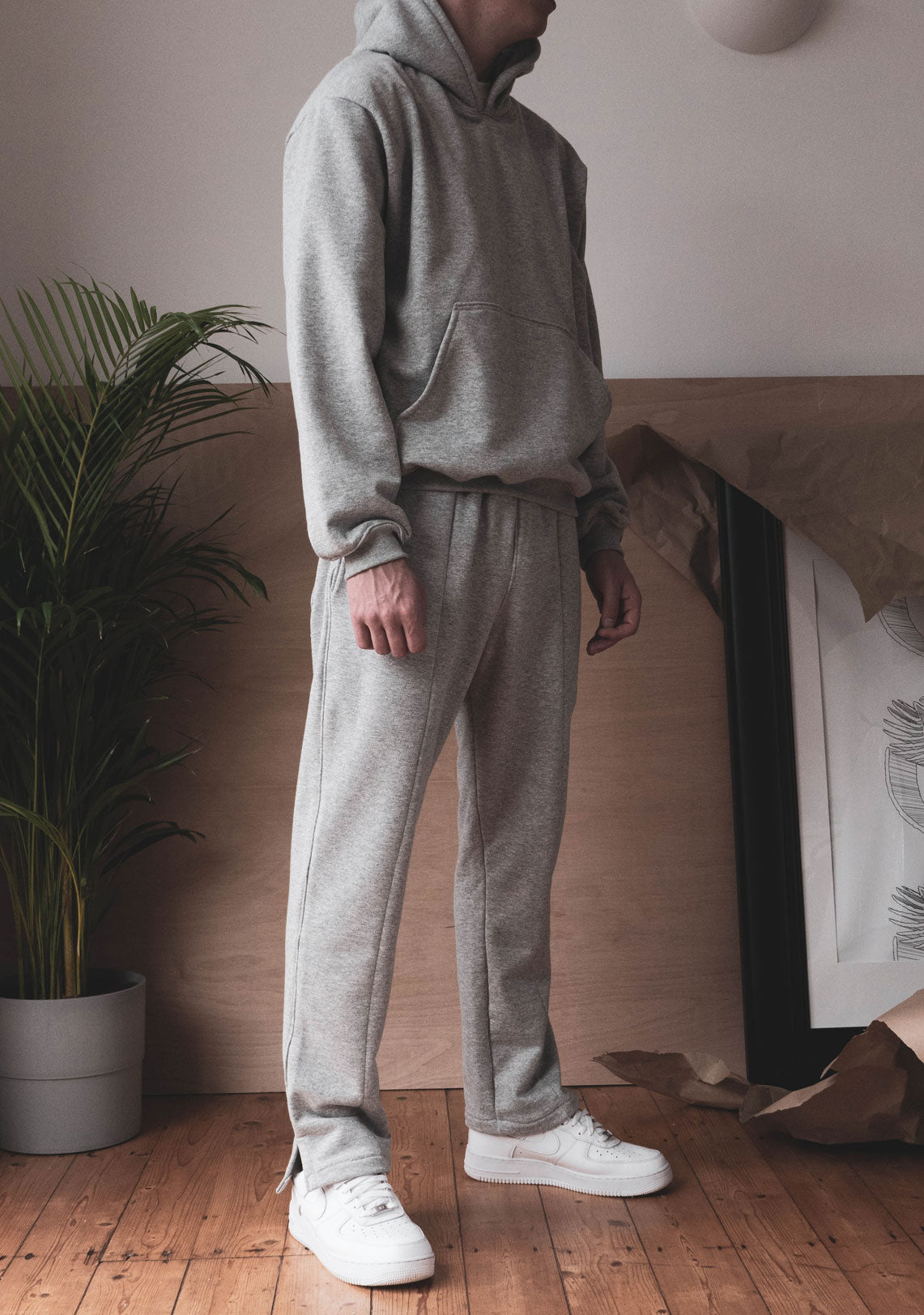 V2 Essential Hoody Wolf Grey - Wings Of Liberty Clothing