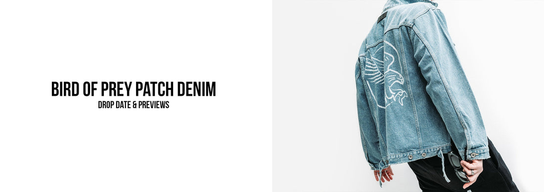 Bird of Prey - Patch Denim Drop Date - Wings Of Liberty Clothing