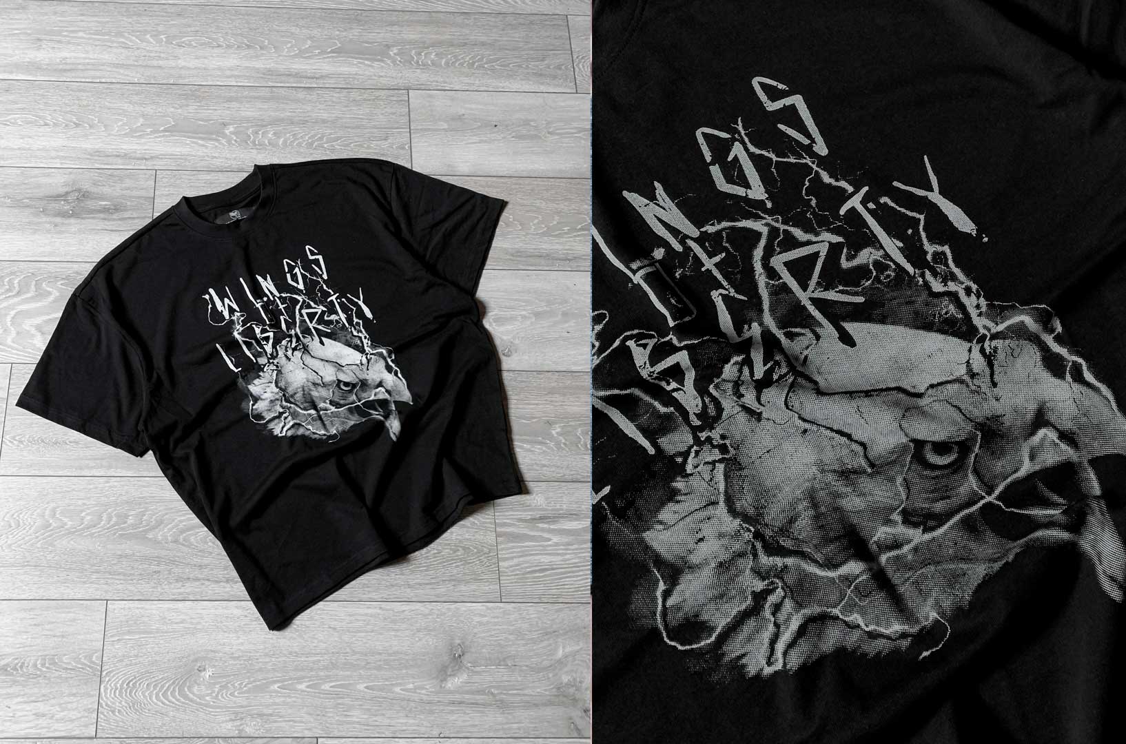 Storm Eagle T-Shirt - Re Print - Wings Of Liberty Clothing