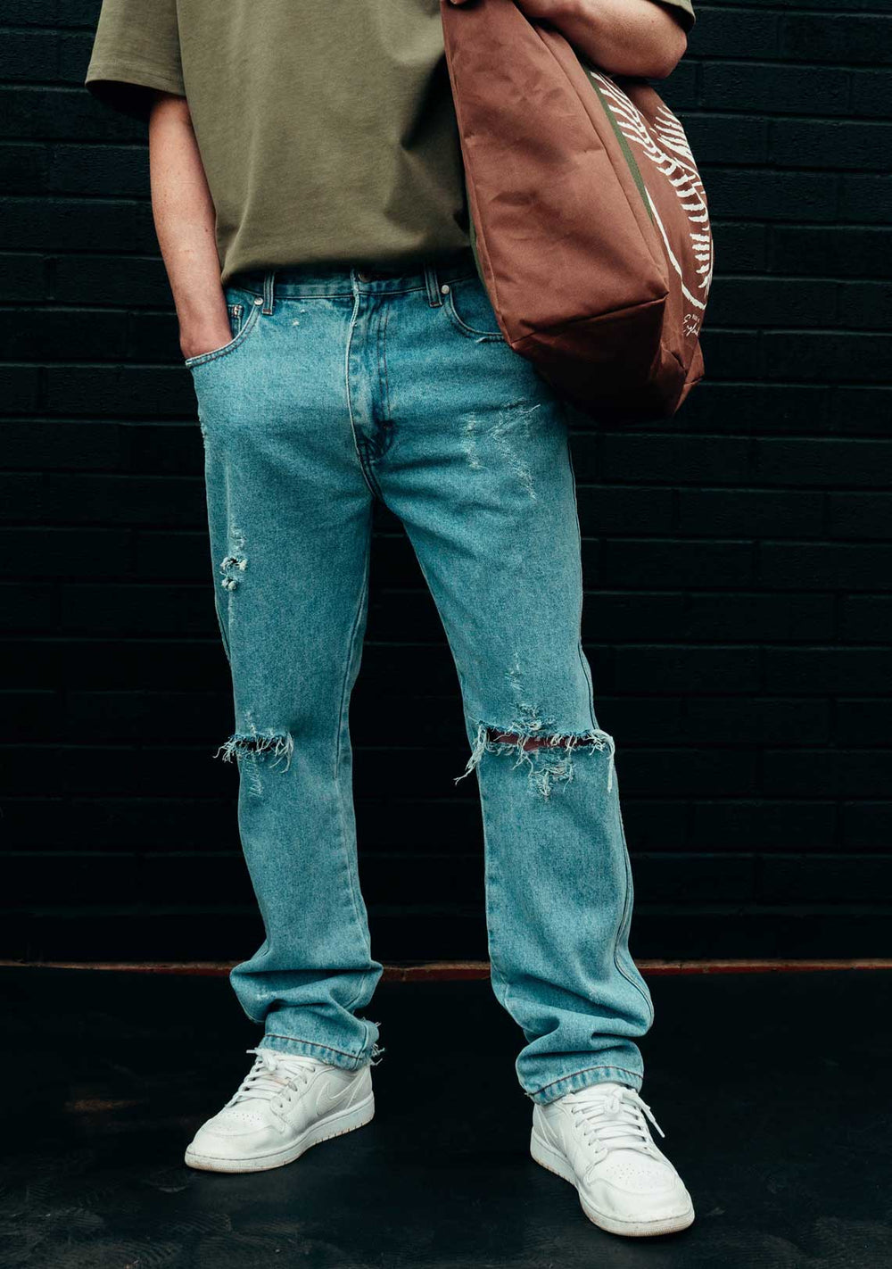 Distressed Denim Acid Wash