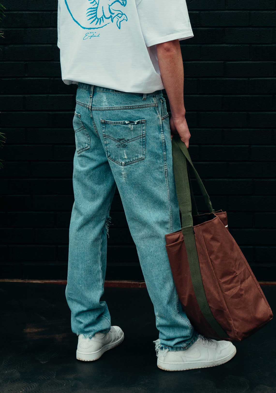 Distressed Denim Acid Wash