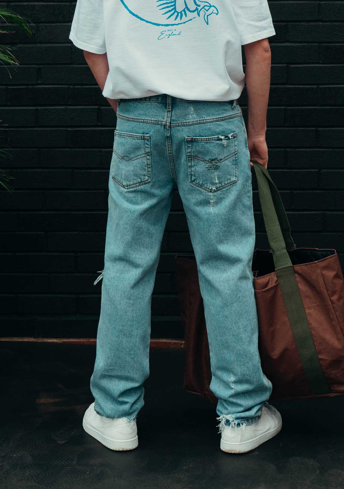 Distressed Denim Acid Wash