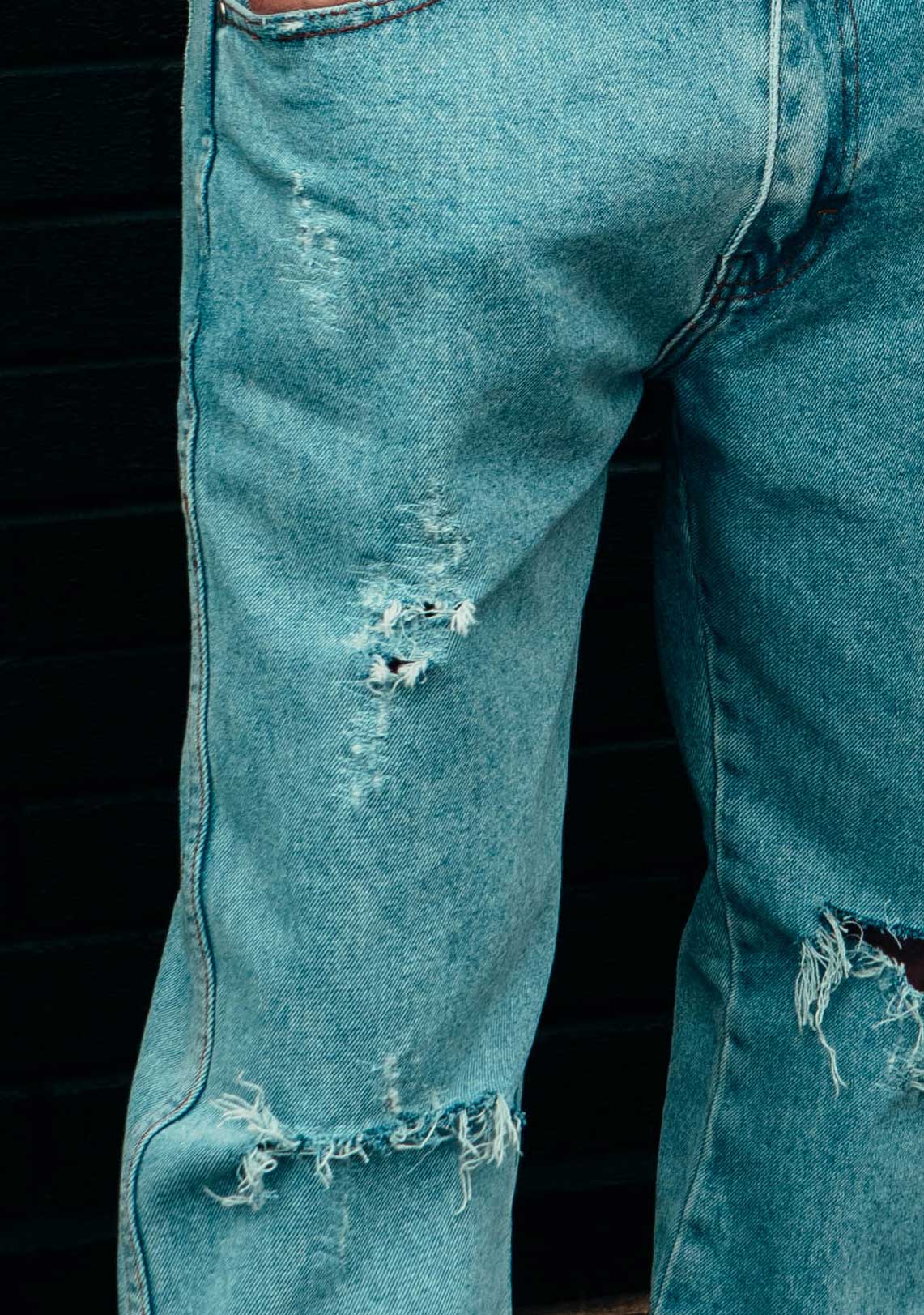 Distressed Denim Acid Wash