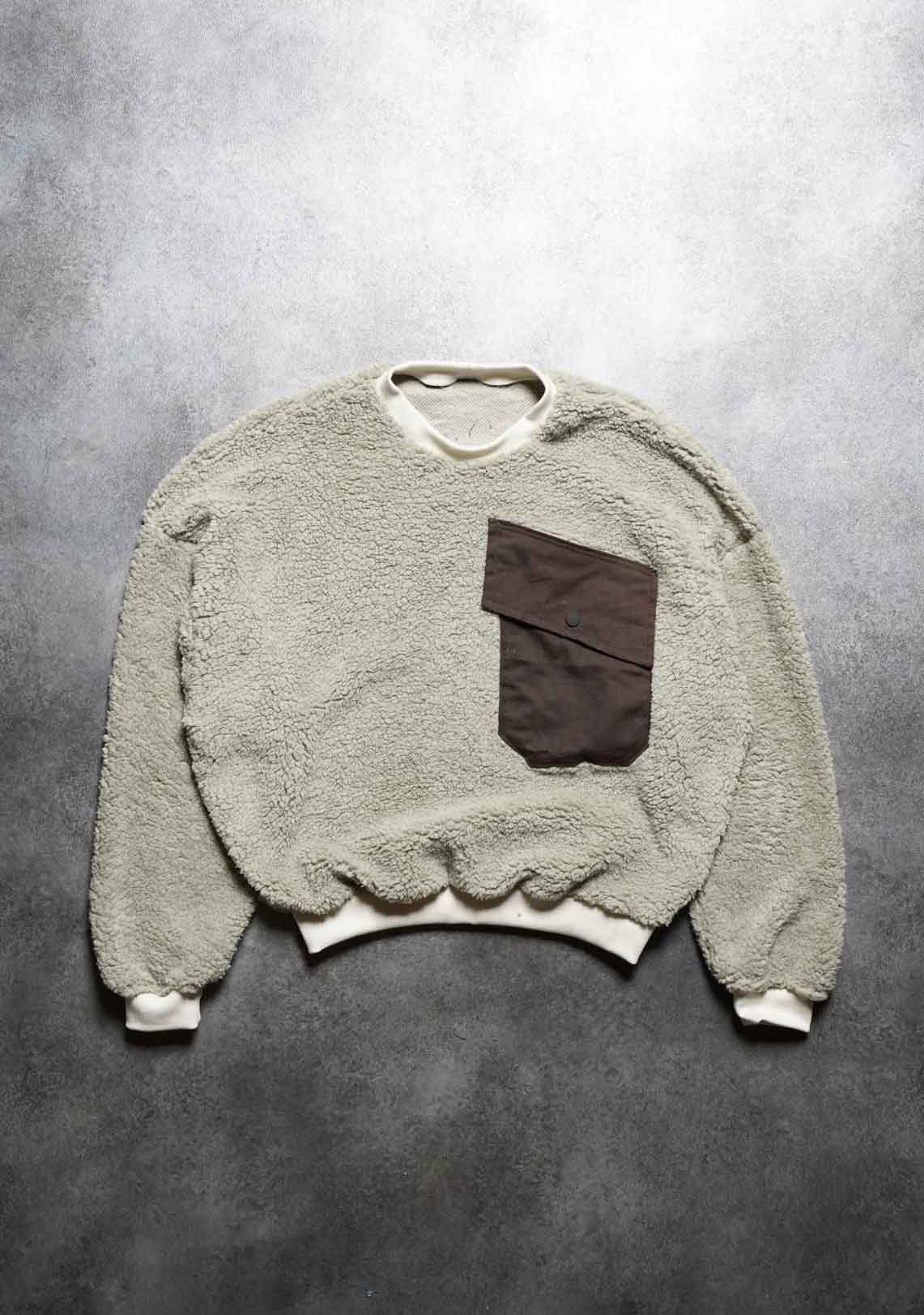 Sherpa Fleece Sweatshirt Sample