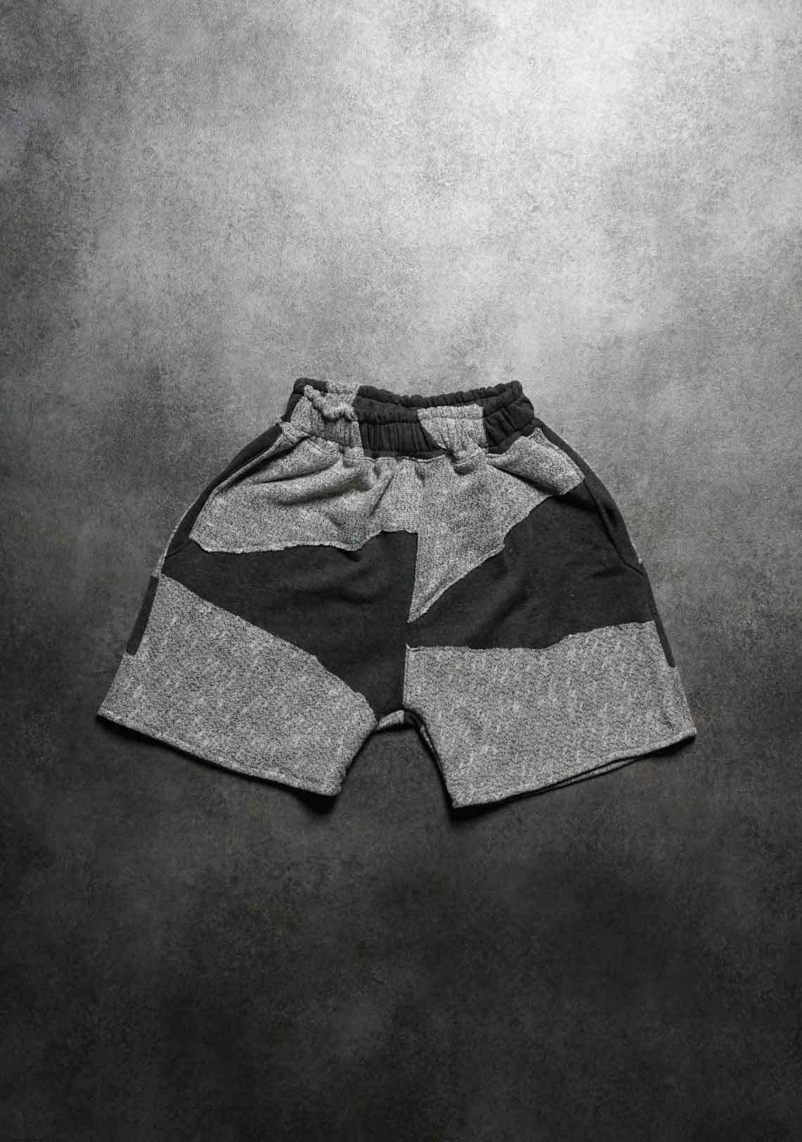 Patch work cotton shorts Sample