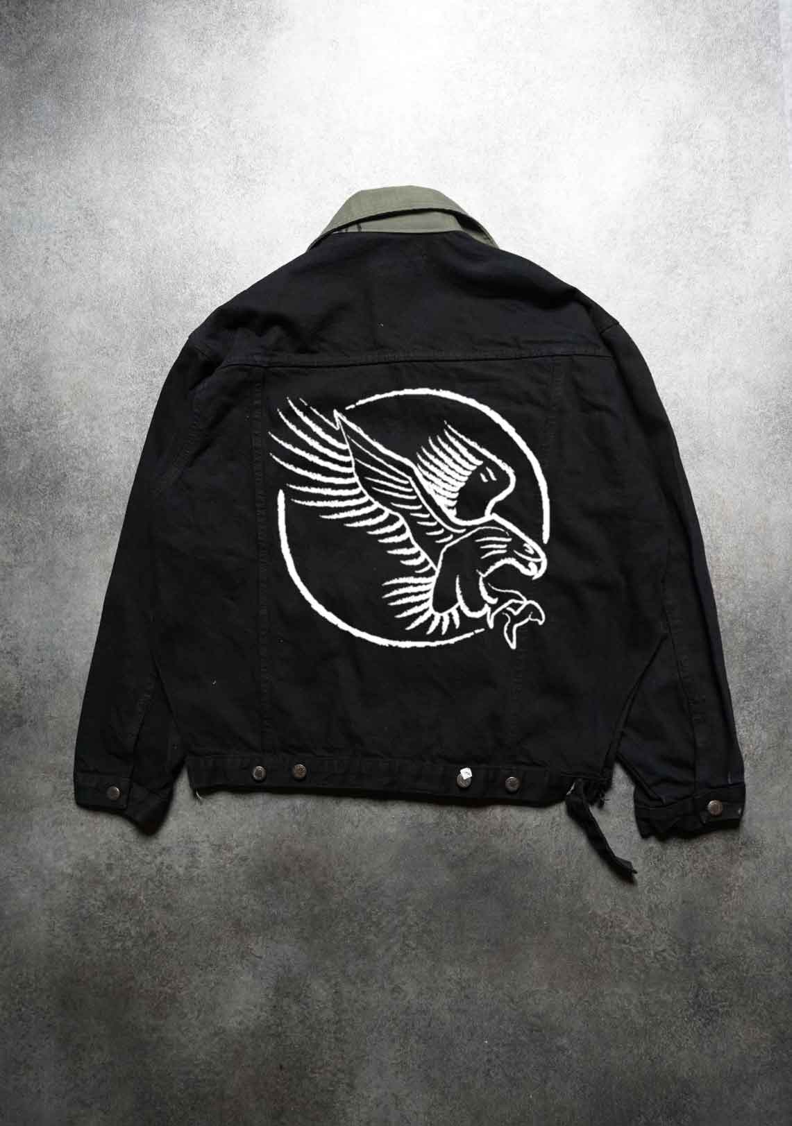 Sample Denim - Collared Black logo