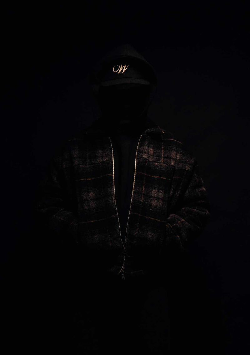Wool Overshirt Zipper Jacket