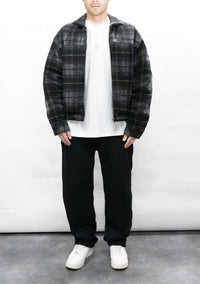 Wool Overshirt Zipper Jacket