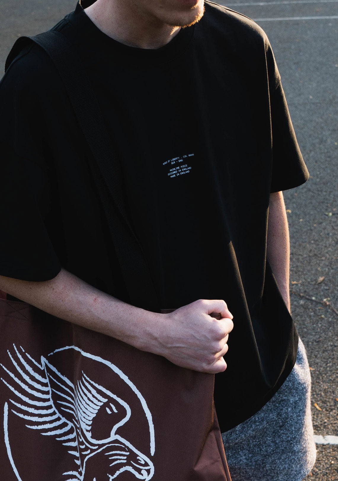 Detailed T-Shirt - Black - Wings Of Liberty Clothing