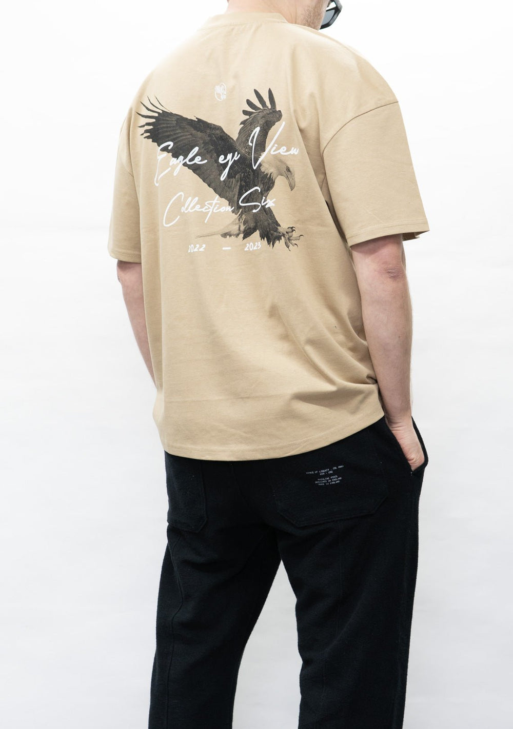 Eagle Eye View T-Shirt Dark Sand - Wings Of Liberty Clothing