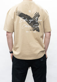 Eagle Eye View T-Shirt Dark Sand - Wings Of Liberty Clothing