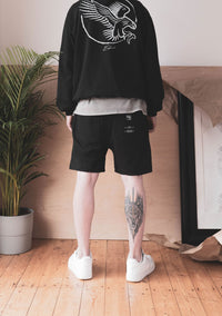 Essential Shorts Black - Wings Of Liberty Clothing