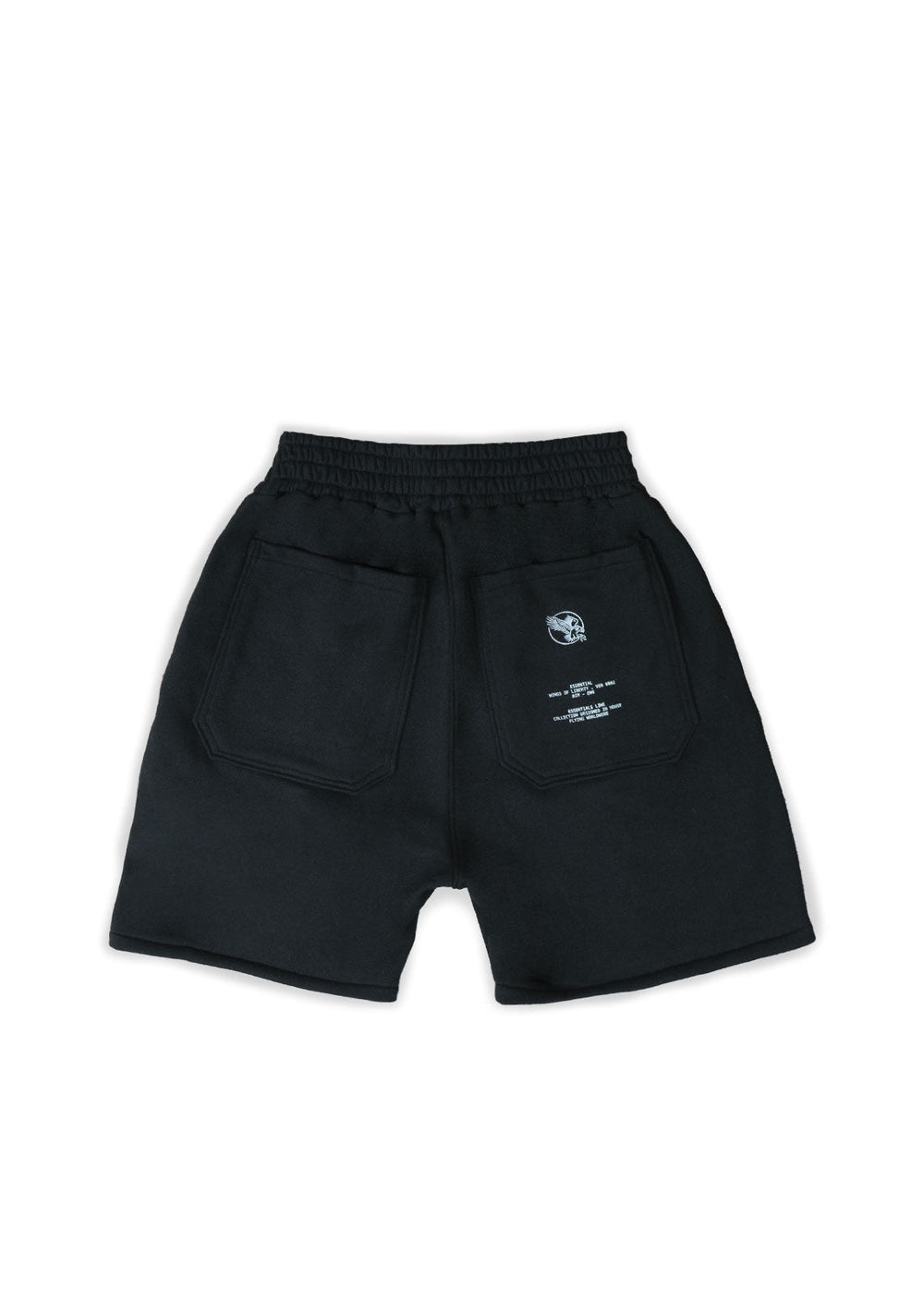 Essential Shorts Black - Wings Of Liberty Clothing