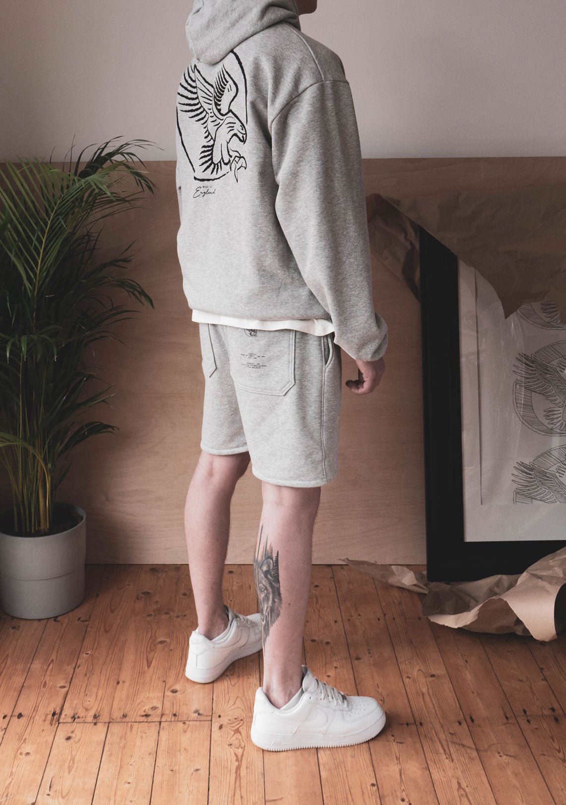 Essential Shorts Wolf Grey - Wings Of Liberty Clothing