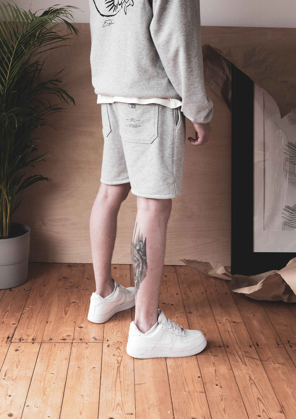 Essential Shorts Wolf Grey - Wings Of Liberty Clothing