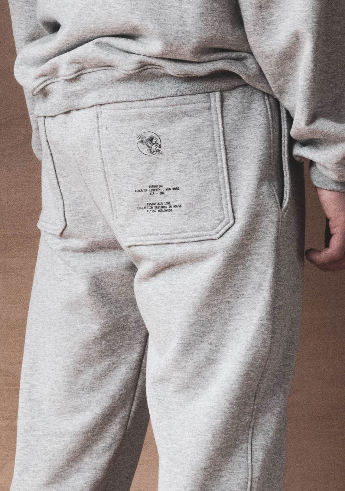 Essential Split hem Bottoms Wolf Grey - Wings Of Liberty Clothing