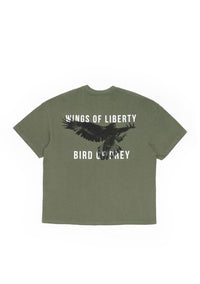 Hawk T-Shirt Khaki - Wings Of Liberty Clothing