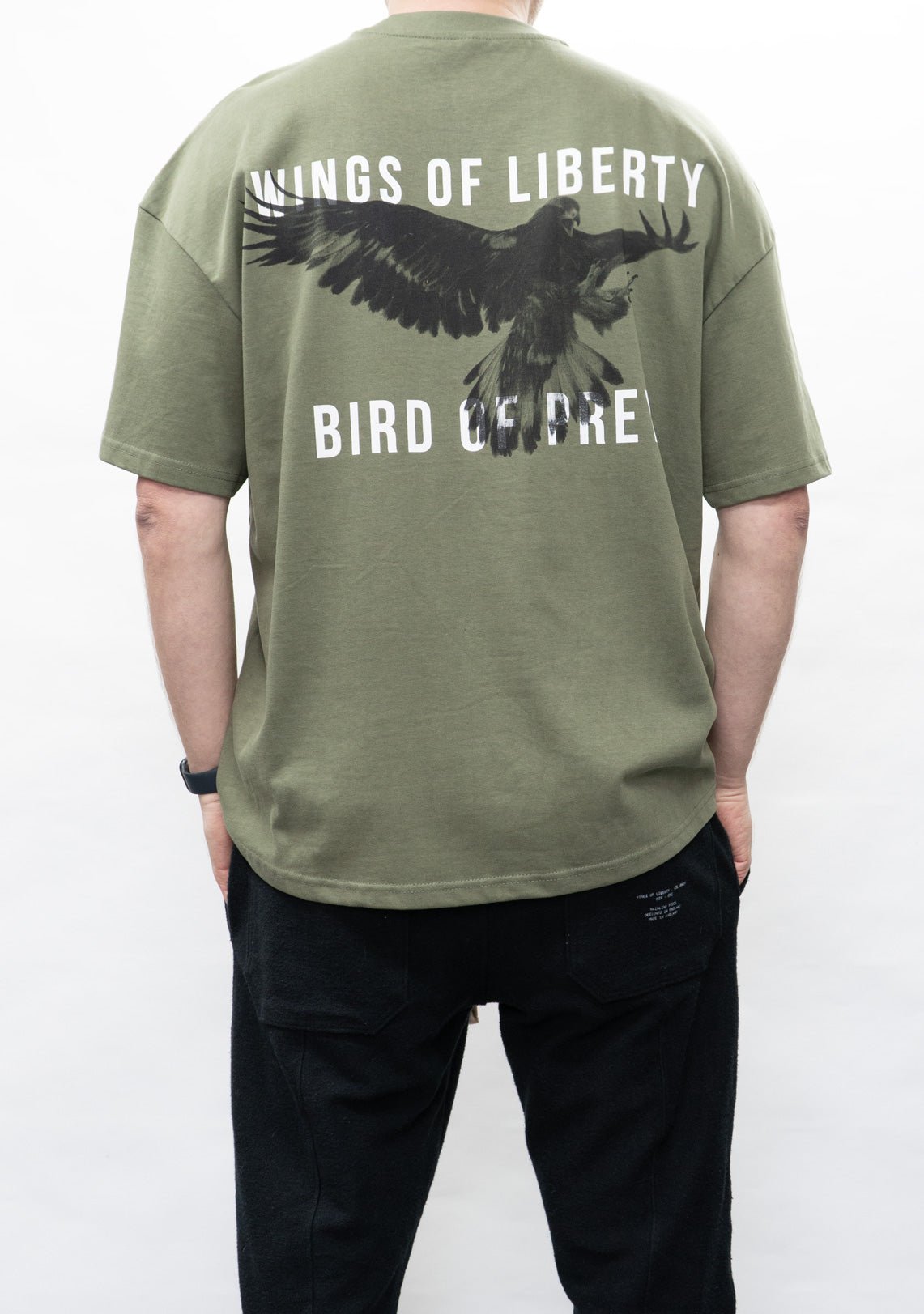 Hawk T-Shirt Khaki - Wings Of Liberty Clothing