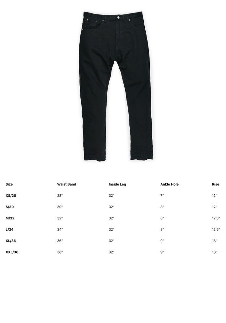 Rework Denim Black - Wings Of Liberty Clothing