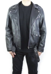 Road Warrior Leather Biker Jacket - Wings Of Liberty Clothing
