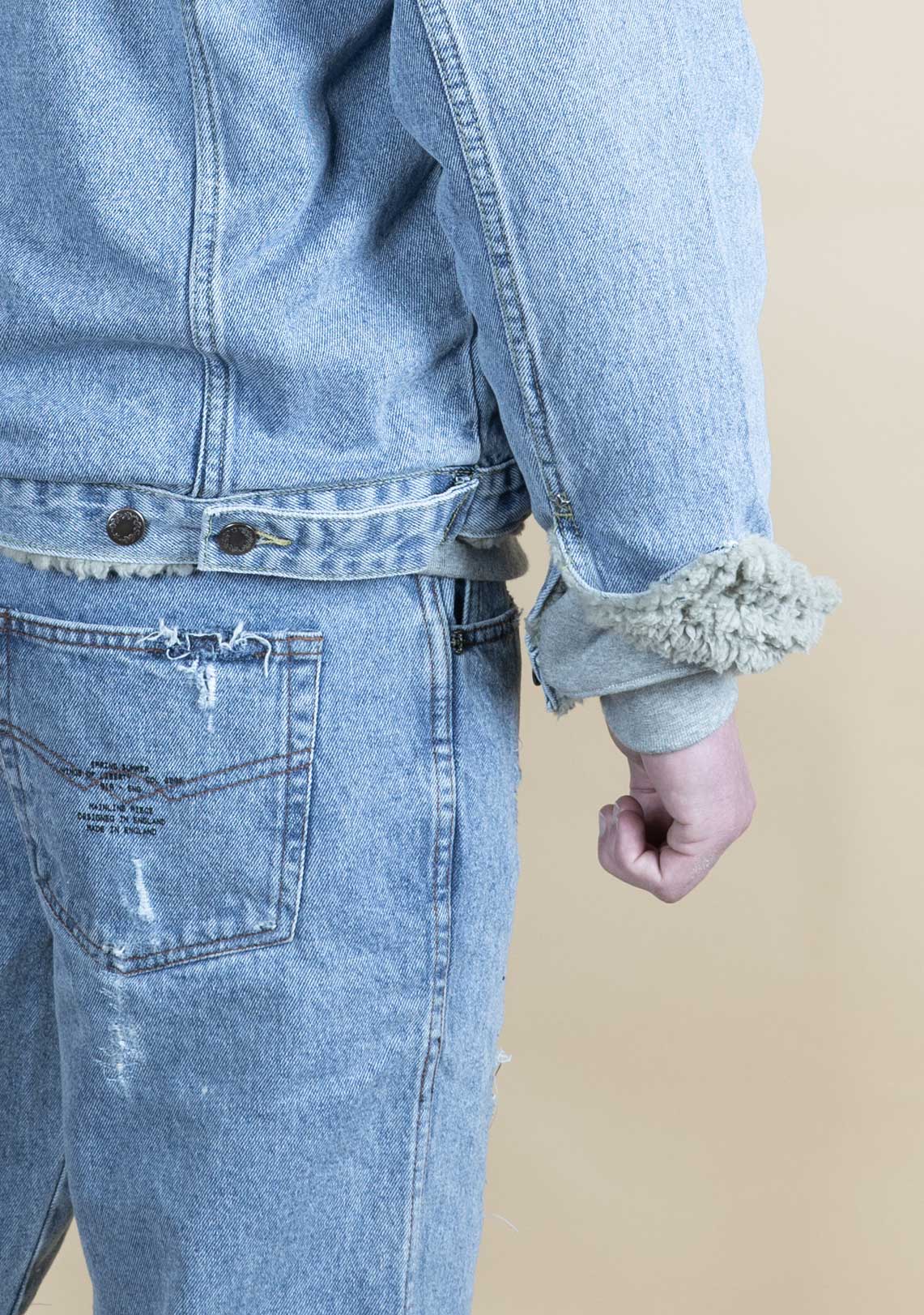 Shearling Denim 2024 Acid Wash Logo- LTD - Wings Of Liberty Clothing