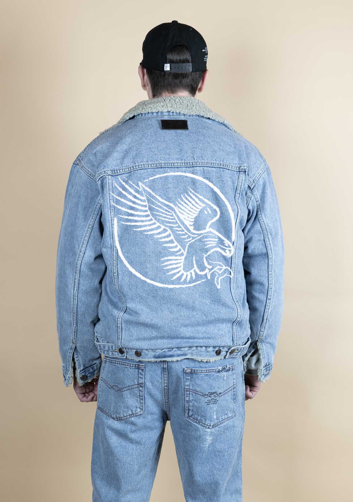 Shearling Denim 2024 Acid Wash Logo- LTD - Wings Of Liberty Clothing