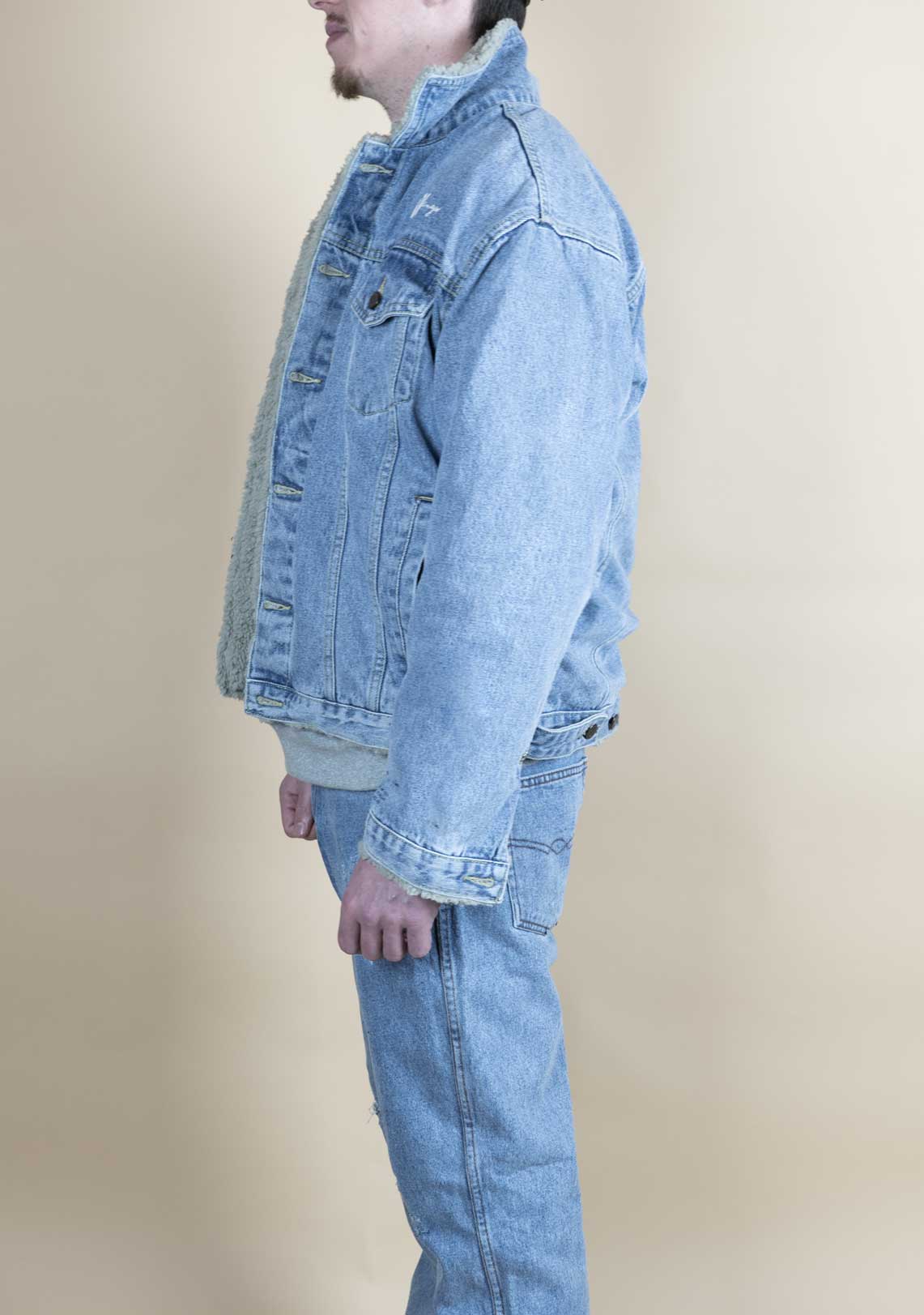 Shearling Denim 2024 Acid Wash Logo- LTD - Wings Of Liberty Clothing