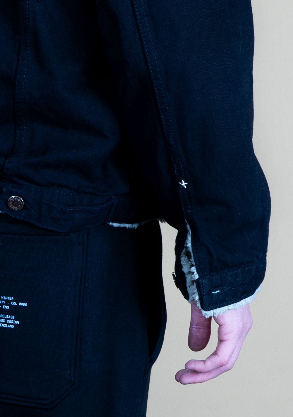 Shearling Denim 2024 Black Logo - LTD - Wings Of Liberty Clothing