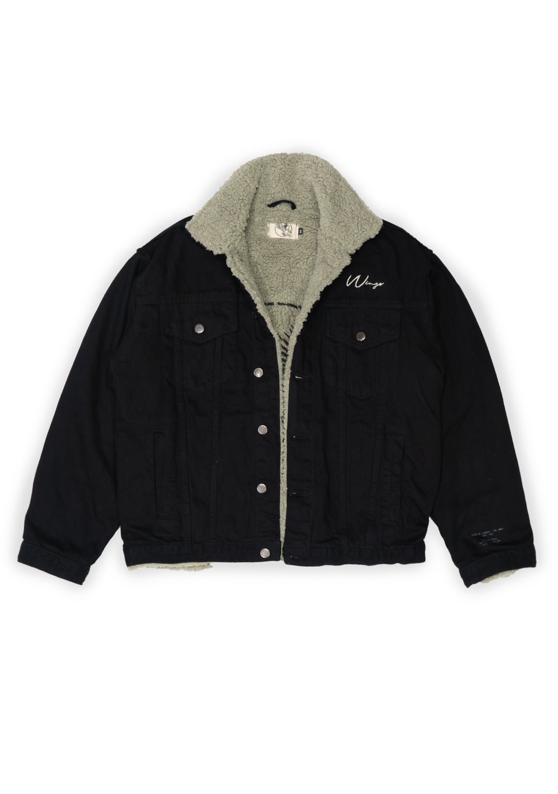 Shearling Denim 2024 Black Logo - LTD - Wings Of Liberty Clothing