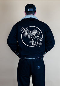 Shearling Denim 2024 Black Logo - LTD - Wings Of Liberty Clothing