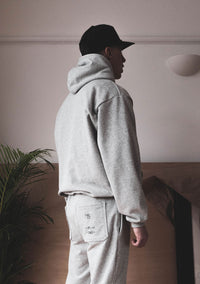 V2 Essential Hoody Wolf Grey - Wings Of Liberty Clothing