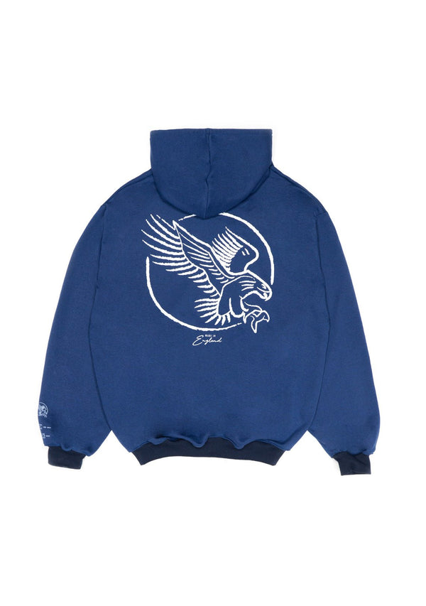V2 Essential Logo Hoody Blue - Wings Of Liberty Clothing