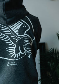 V2 Essential Logo Hoody Charcoal - Wings Of Liberty Clothing