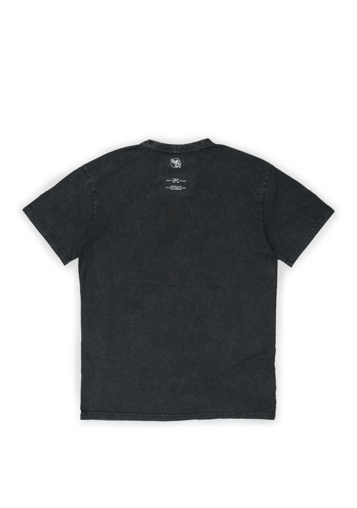 Washed Black Essential T-Shirt - Wings Of Liberty Clothing