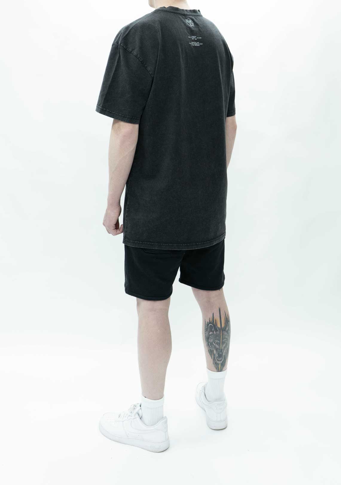 Washed Black Essential T-Shirt - Wings Of Liberty Clothing